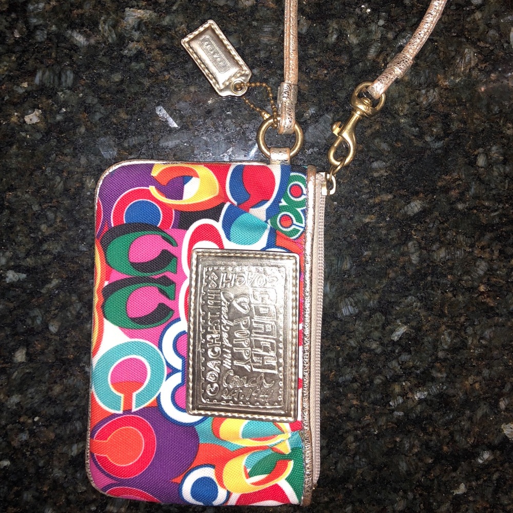 Colorful ‘Coach Poppy’ wallet women’s